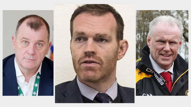 Irish FA chief executive Patrick Nelson, Ulster Rugby chief executive Jonny Petrie and Ulster GAA secretary and chief executive Brian McAvoy have called on members and supporters to stick to the "game plan"