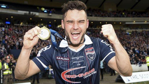 Ross County striker Alex Schalk