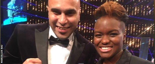 Marcellus Baz with Nicola Adams