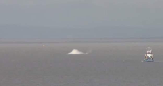 Bristol Channel WW2 bomb destroyed in a controlled explosion