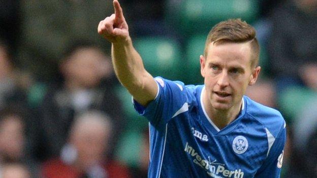 St Johnstone striker Steven MacLean