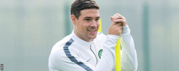 Darren O'Dea in training with Celtic