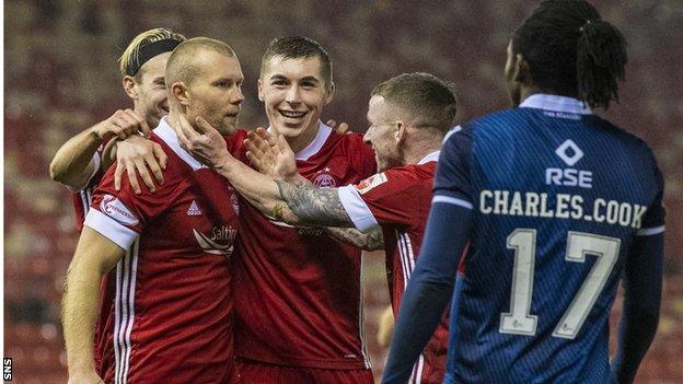 Two goals capped an excellent shift from the Pittodrie forward