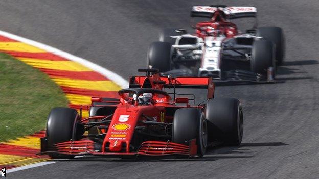 Sebastian Vettel and Kimi Raikkonen