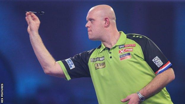 Michael van Gerwen has won the past four successive Premier League Darts tournaments