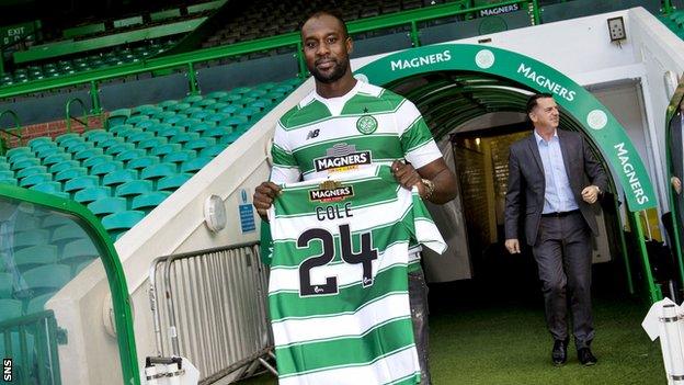 Celtic striker Carlton Cole