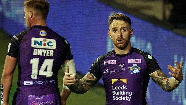 Brad Dwyer and Richie Myler scored a try apiece for Leeds at the DW Stadium