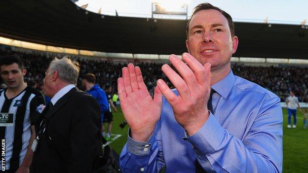 Plymouth manager Derek Adams