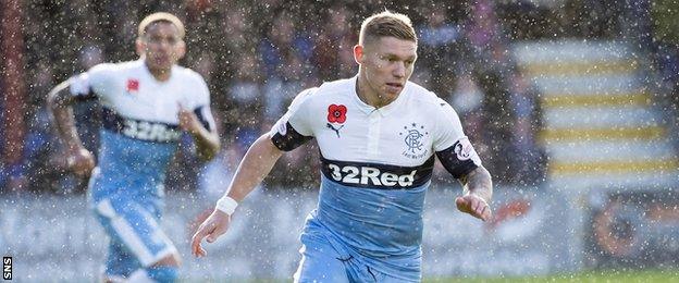 Rangers striker Martyn Waghorn