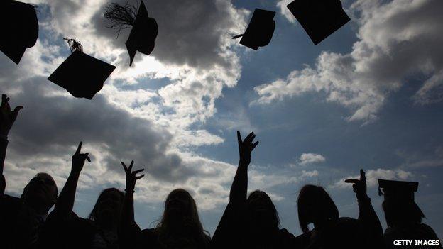 Graduates celebrating