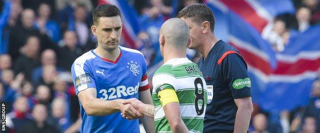 Rangers beat Celtic in last season's Scottish Cup semi-final