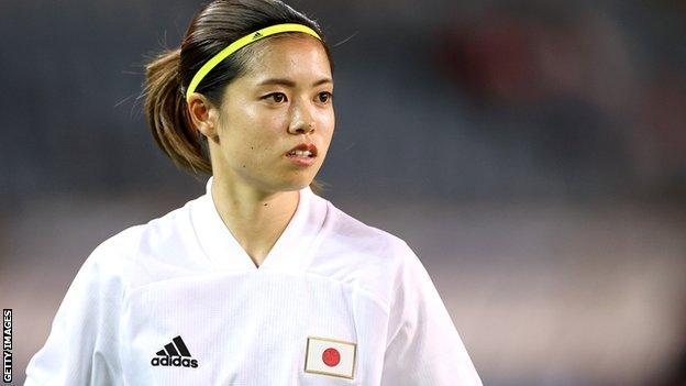 Yui Hasegawa in action for Japan