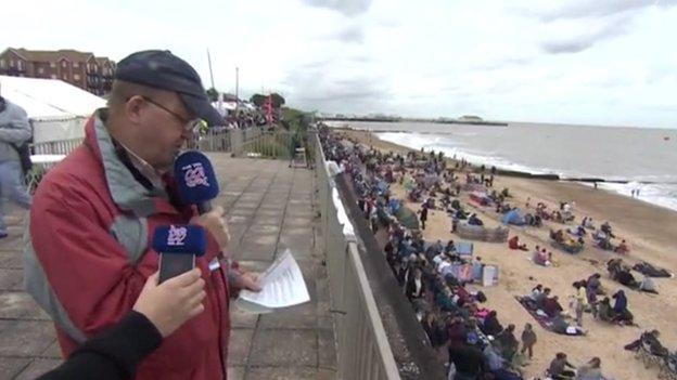 Clacton Airshow commentator Peter McNamara