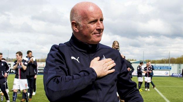 Falkirk manager Peter Houston