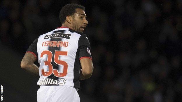 St Mirren defender Anton Ferdinand