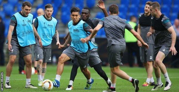 Liverpool training