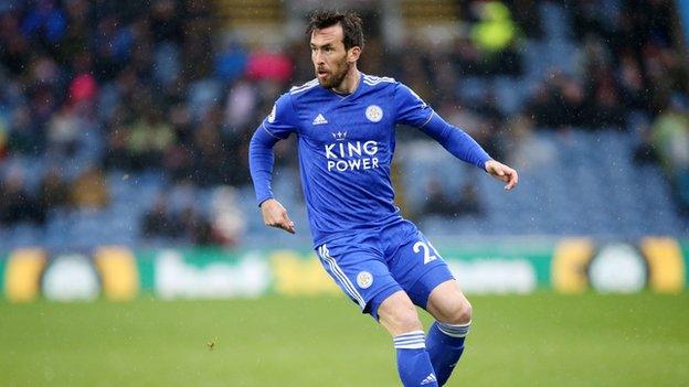 Leicester defender Christian Fuchs