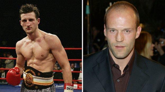 Jason Statham and Carl Froch