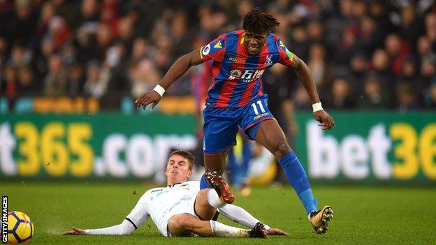 Wilfried Zaha was a threat for Palace