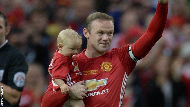 Wayne Rooney and son Kai