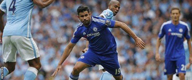 Diego Costa in action for Chelsea