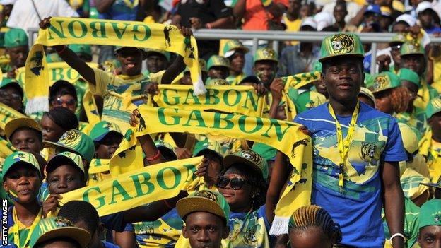 Gabon football fans