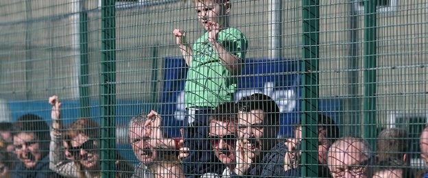 Spectators enjoying the FA People's Cup action in Sheffield