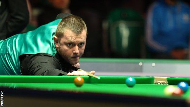 Mark Allen lost the last two frames of his evening session match against Tian Pengfei.