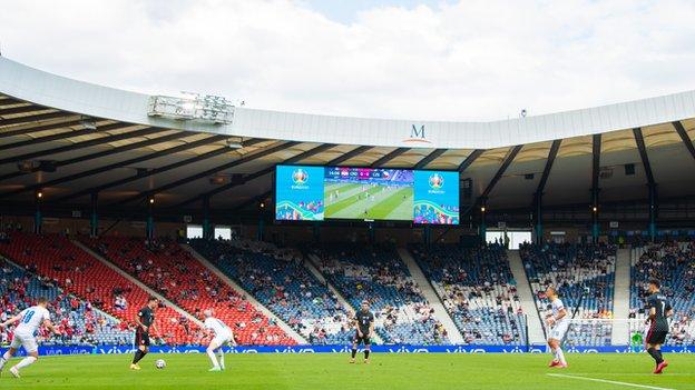 Croat v Czech Republic at Hampden in Euro 2020