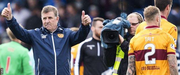 Motherwell manager Mark McGhee