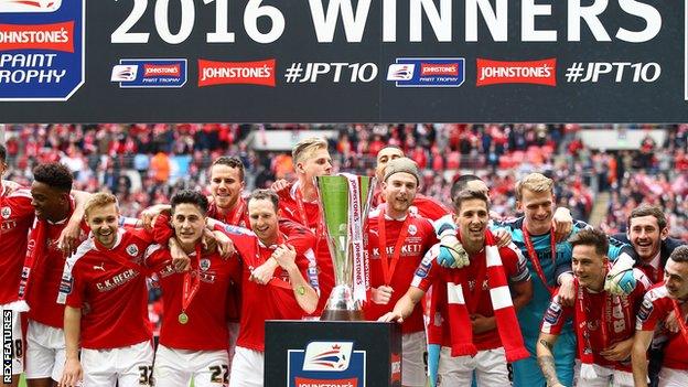 Barnsley won the Johnstone's Paint Trophy in 2016