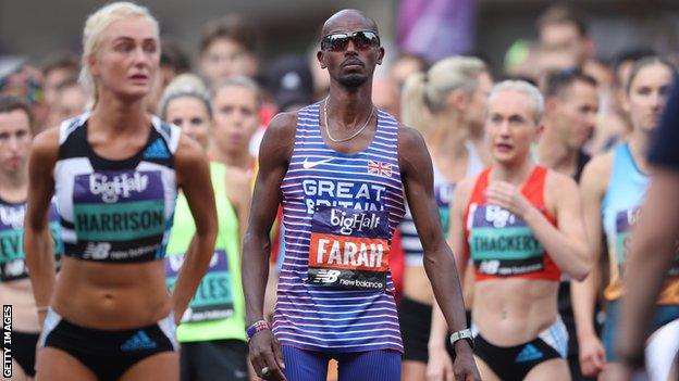 Mo Farah at Big Half in London