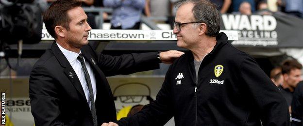 Frank Lampard (left) and Marcelo Bielsa
