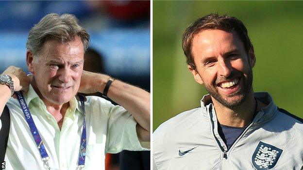 Glenn Hoddle and Gareth Southgate