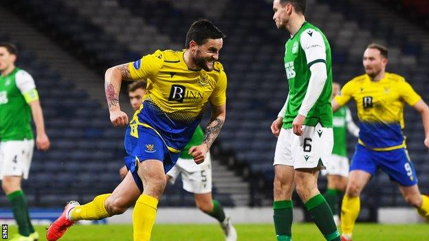 Craig Conway was on target in St Johnstone's League Cup semi-final win over Hibs