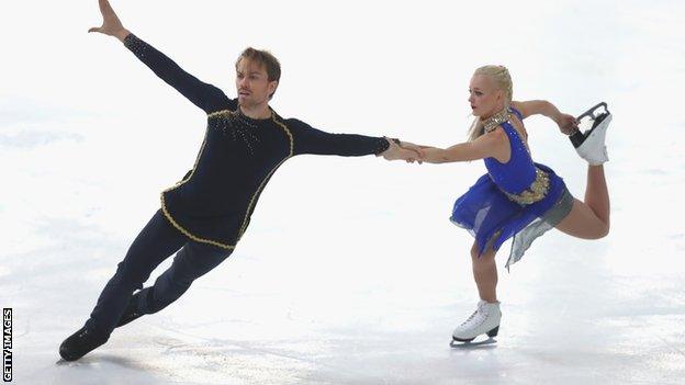 Britain's ice dancers Penny Coomes and Nick Buckland