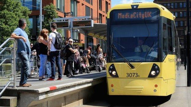 Tram in Manchester