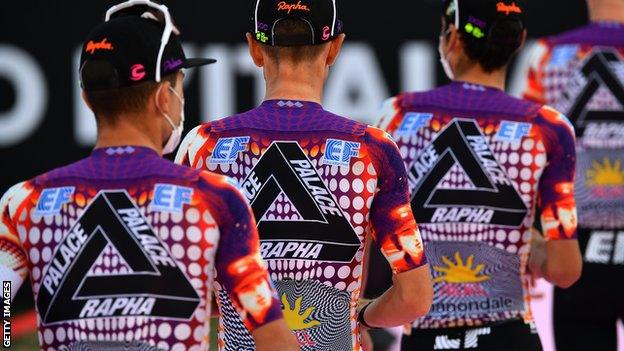 Giro d Italia EF Pro Cycling team fined for controversial duck kit BBC Sport