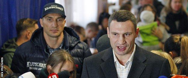 Wladimir and Vitali Klitschko