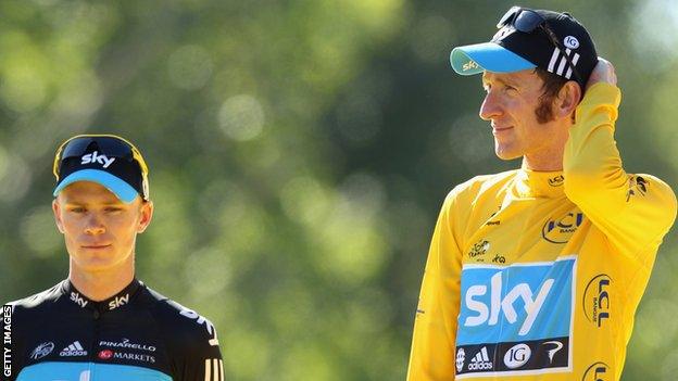 Chris Froome and Sir Bradley Wiggins