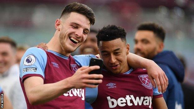 Declan Rice and Jesse Lingard