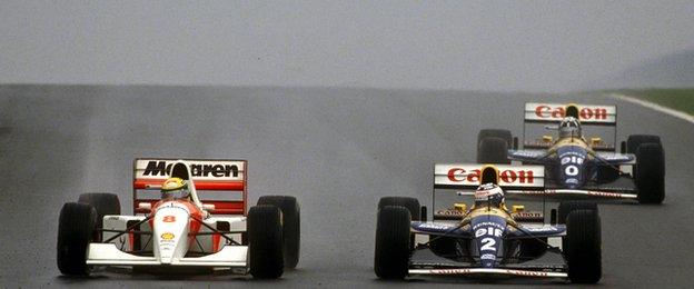 ayrton senna at donington in 1993