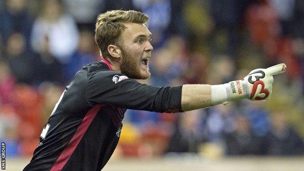 St Johnstone goalkeeper Zander Clark