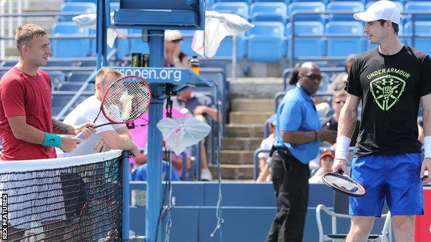 Dan Evans and Andy Murray