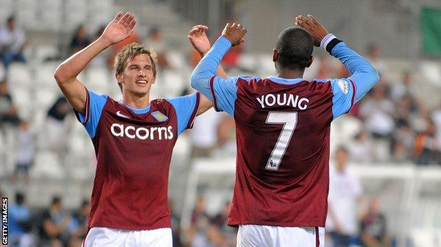 Marc Albrighton with Ashley Young