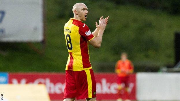 Partick Thistle striker Conor Sammon