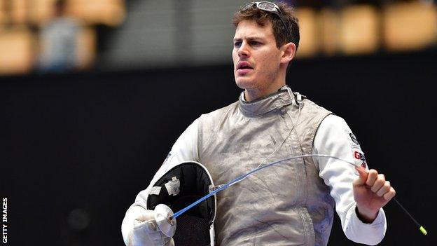 Great Britain men's foil fencer Richard Kruse