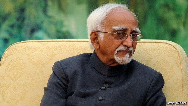 Indian Vice President Hamid Ansari during his visit to China in June 2014.