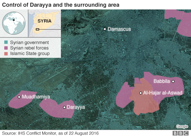 Darayya and surrounding area