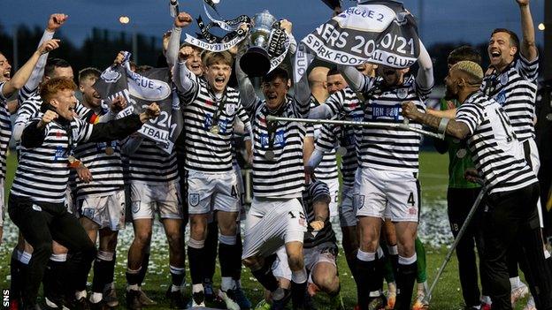 Queen's Park eased to the League 2 title with four games to spare